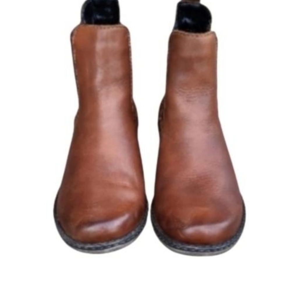 38 Reiker Remonte Chandra Leather Brown Chelsea Ankle Antistress Bootie Women 7 - Picture 7 of 11